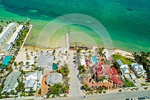 Aerial historical resorts Key West Florida