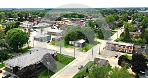 Aerial hyperlapse of Palmerston, Ontario, Canada 4K