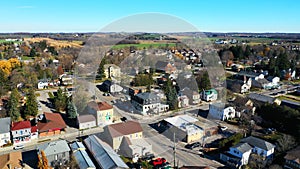 Aerial hyperlapse of Wellesley, Ontario, Canada 4K