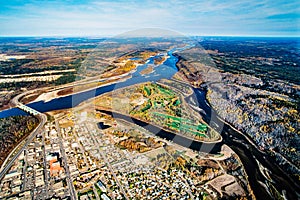 An aerial image of Alberta, Canada
