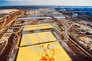 An aerial image of Alberta, Canada