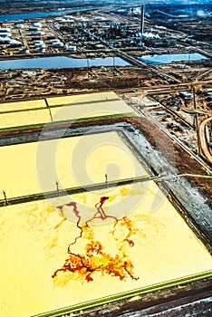 An aerial image of Alberta, Canada