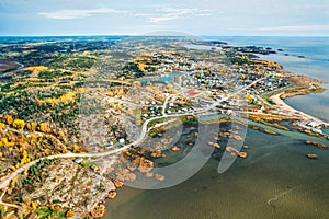 An aerial image of Alberta, Canada