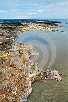 An aerial image of Alberta, Canada