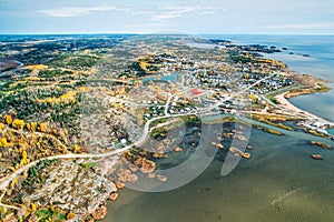 An aerial image of Alberta, Canada