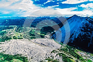 An aerial image of Alberta, Canada