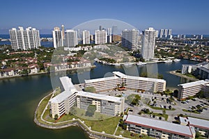 Aerial image of Aventura Florida USA photo