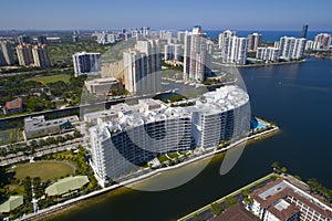 Aerial image of Aventura Florida USA photo
