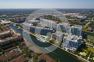 Aerial image of Aventura Florida USA photo