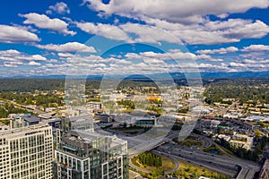Aerial image of Bellevue Washington USA no logos photo