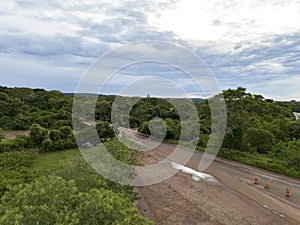 bridge over the Apore River, the border of the state of Mato Grosso do Sul with Goias photo