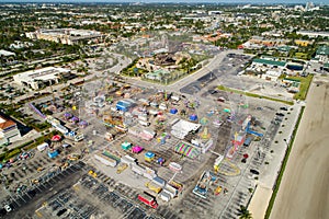 Aerial image of the Broward County Fair and expo