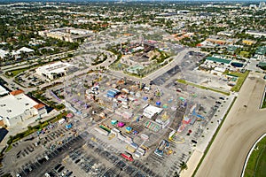Aerial image of the Broward County Fair at Gulfstream Park