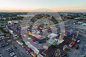 Aerial image Broward County Fair Hallandale FL photo