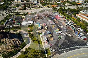 Aerial image of the Broward County youth Fair in Hallandale FL