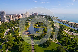 Aerial image Chicago Lincoln Park Zoo