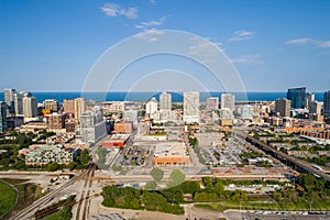 Aerial image Chicago Police Department