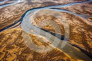 Aerial image of the Euphrates River