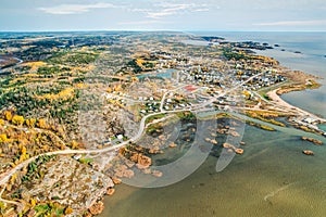 An aerial image of Alberta, Canada