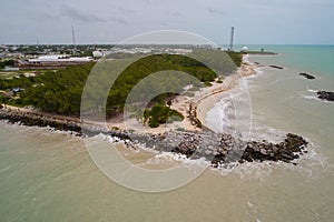 Aerial image Fort Zachary Beach Key West