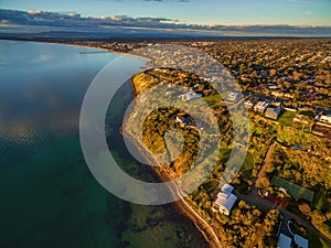 Aerial image of Frankston coastline