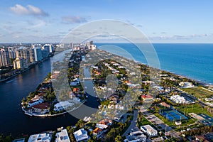 Aerial image Golden Beach FL USA