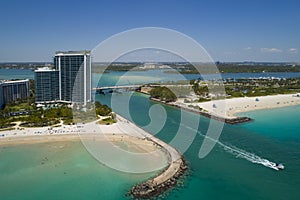 Aerial image of the Haulover Inlet Miami Beach photo