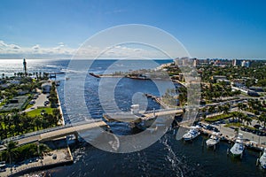 Aerial image Hillsboro Inlet Bridge FLorida