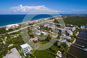 Aerial image of Hutchinson Island Florida