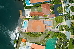 Aerial image of luxury homes for sale