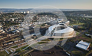 Aerial image of Moses Mabhida Stadium Durban photo