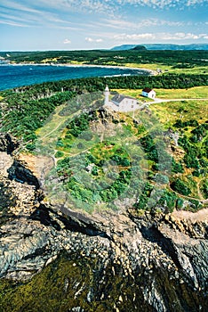 Aerial image of Newfoundland on Canada\'s east coast