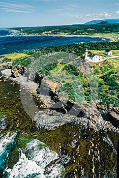 Aerial image of Newfoundland on Canada\'s east coast