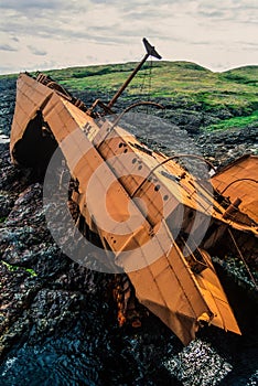 Aerial image of Newfoundland on Canada\'s east coast