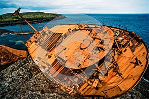 Aerial image of Newfoundland on Canada\'s east coast