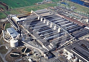 An aerial image of Oregon state, USA