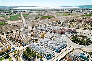 Aerial image panoramic photo Los Montesinos townscape