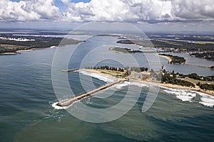 Aerial image of Richards bay South Africa