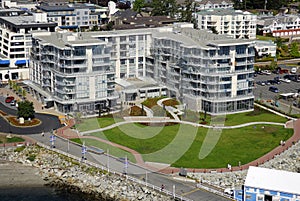 Aerial image of Sidney, Vancouver Island, BC, Canada