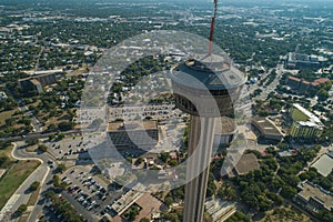 Aerial image of the Tower of the Americas San Antonio