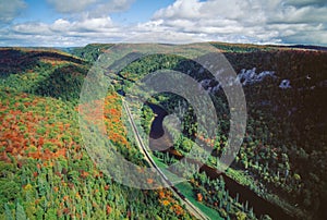Aerial image of Ontario, Canada