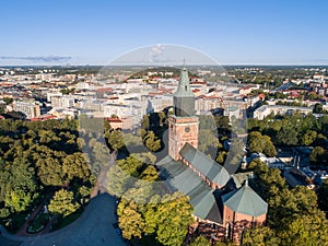 Aerial image of Turku Cathedral