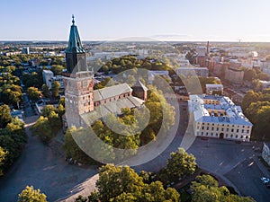 Aerial image of Turku Cathedral