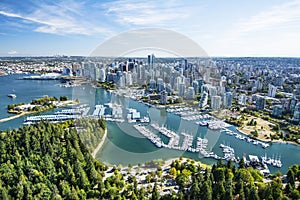 Aerial image of Vancouver, BC, British Columbia, Canad photo