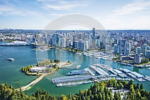 Aerial image of Vancouver, BC, British Columbia, Canada photo