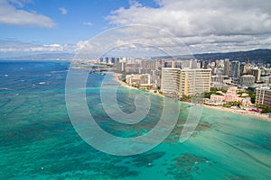 Aerial image Waikiki Beach