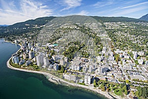 Aerial image of West Vancouver, BC
