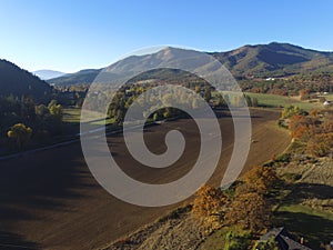 Aerial Images of  Pacific Northwest Rural Farms, Rivers and endless Forrests.  OREGON