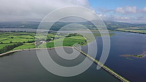 Aerial of Inch isalnd and parts of the Wildfowl Reserve Looped Walk