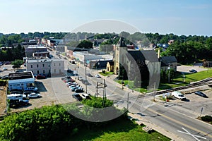 Aerial of Ingersoll, Ontario, Canada